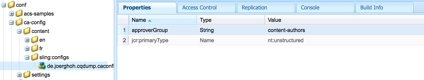 caconfig-configsetting
